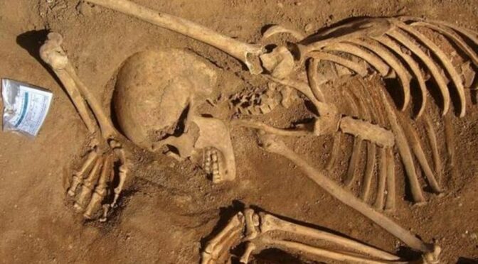 Burials of Africans slaves found at the old rubbish dump in Portugal