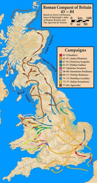 Roman conquest of Britain.