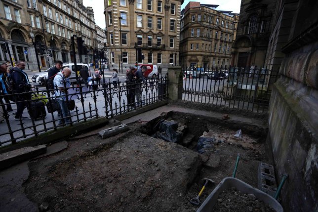 Part of Hadrian’s Wall is discovered in Newcastle city center