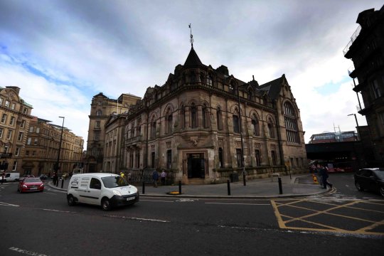 It was unearthed outside the Mining Institute in Newcastle