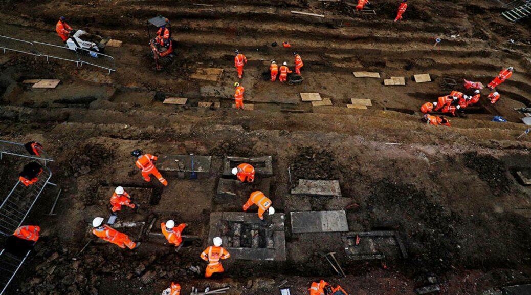 60,000 skeletons buried in a green area of ​​London have been excavated