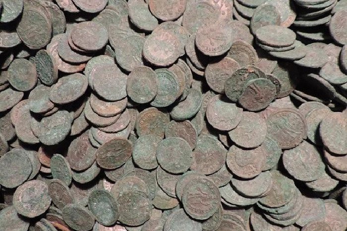 Experts from the British Museum are now examining the hugely significant hoard of Roman coins.