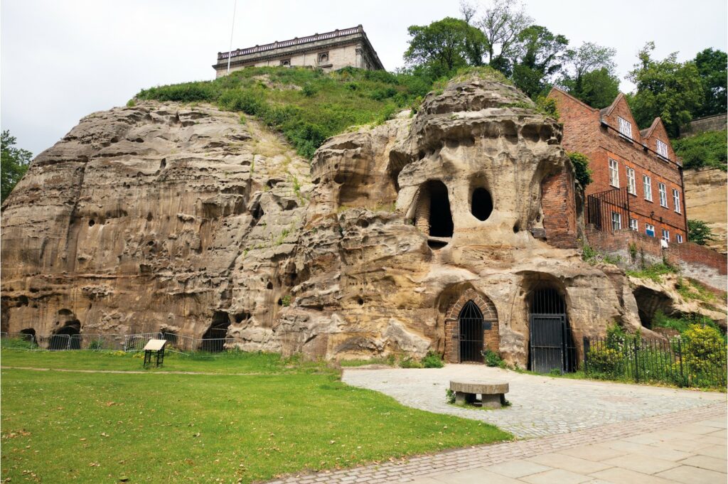 The caves at Nottingham Castle, where the ghost of Roger Mortimer has supposedly been spotted.