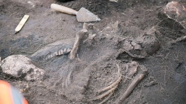 Examining some of the victims of the 5th-Century massacre