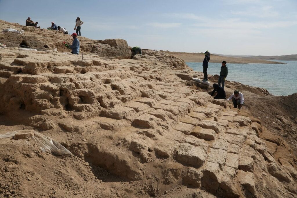 A drought revealed a palace thousands of years old submerged in an Iraq reservoir