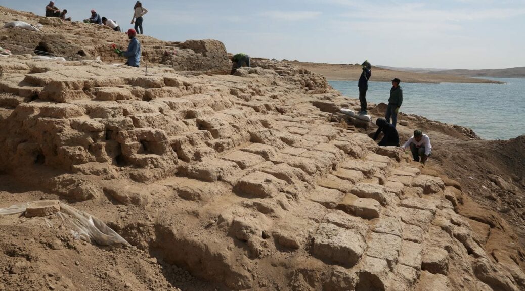 A drought revealed a palace thousands of years old submerged in an Iraq reservoir