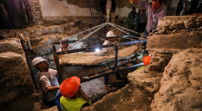 Roman Lead Sarcophagus Accidentally Found In Granada
