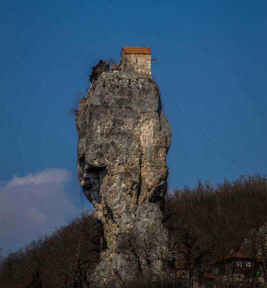 The Katskhi Pillar – the Most Incredible Cliff Church in the World