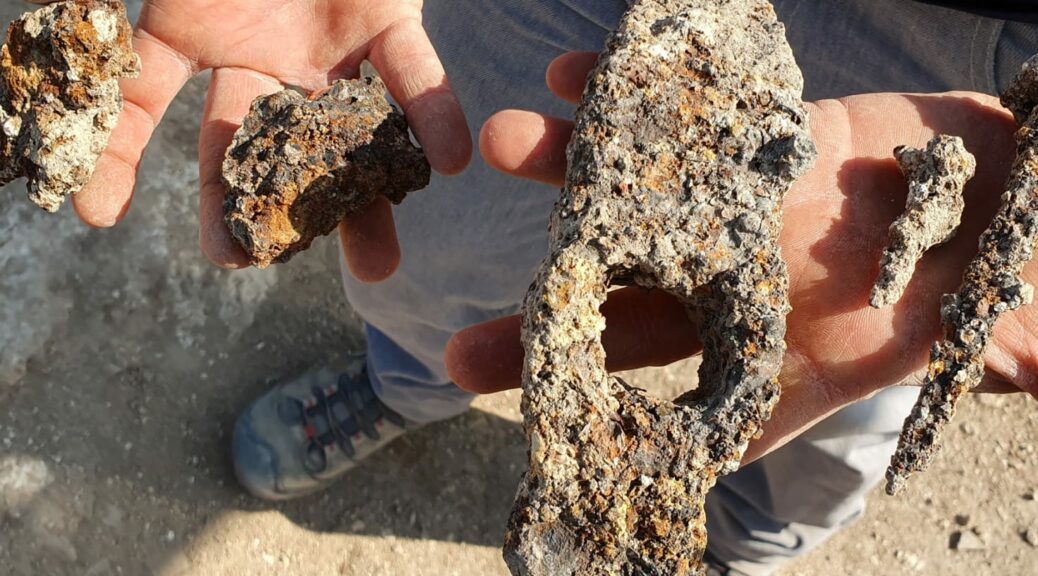 1,400-year-old Byzantine Hammer and Nails Discovered in Ancient Jewish Village of Usha