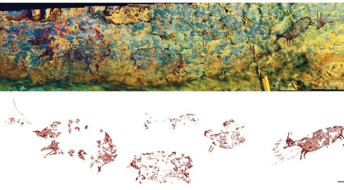 Narrative Cave Art in Indonesia Dated to 44,000 Years Ago