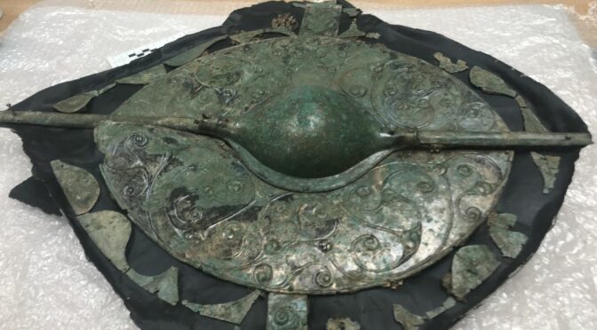 Celtic shield buried with Bronze Age warrior 2,000 years ago is ‘UK’s most important find’