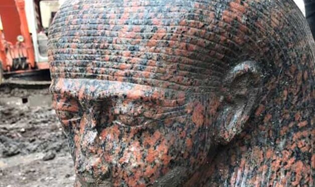 Red Granite Bust of Ramesses II Unearthed in Giza