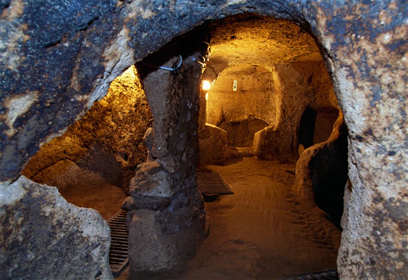 An ancient underground city in central Turkey has been discovered by shepherds