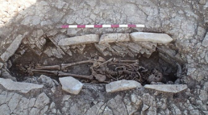 Remains of 50 skeletons from the dawn of Britain’s Roman occupation 2,000 years ago unearthed by construction workers building a new school in Somerset