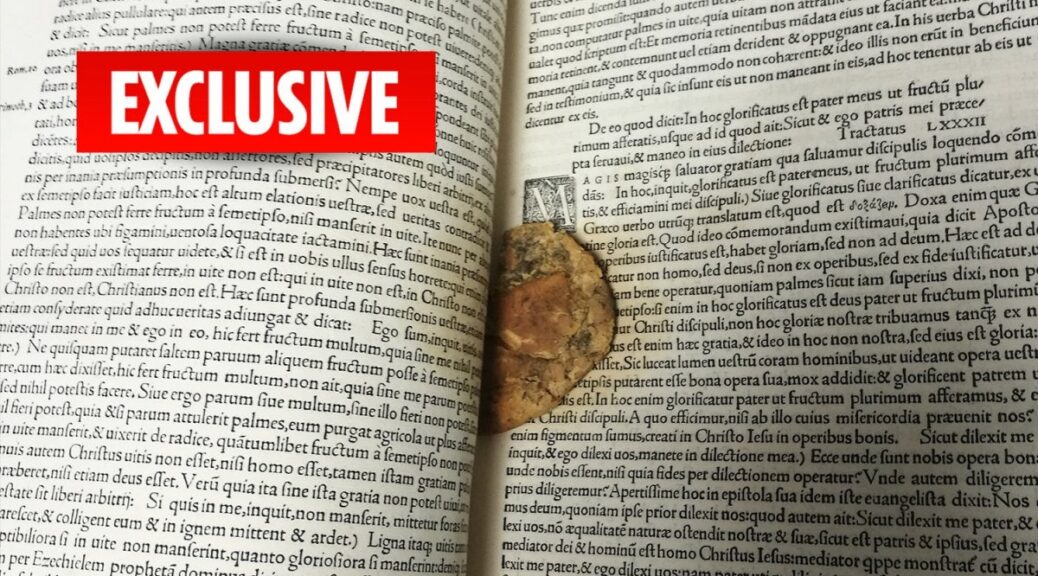 Half-Eaten Cookie Found Inside 16th Century Tudor Manuscript