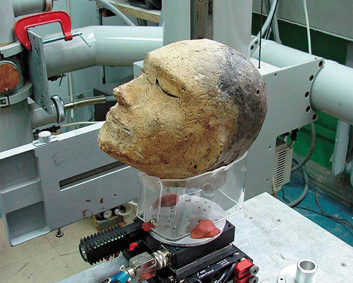 The mystery of unique 2,100-year-old human clay head - with a ram’s skull inside