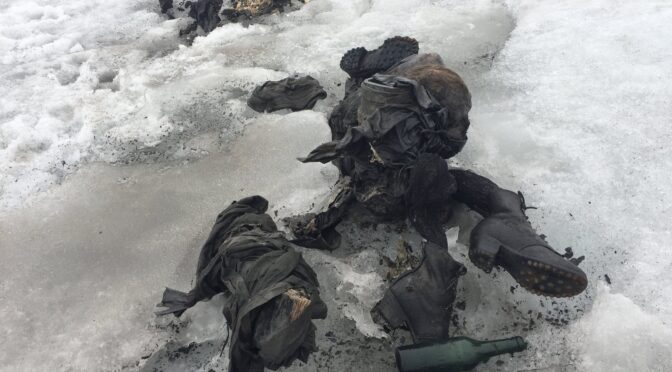 The couple got missing in 1942 found in Melting Swiss Glacier