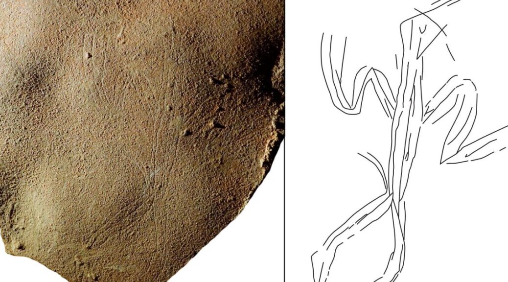 Human Figure Detected on 14,000-year-old Burial Slab in Israel