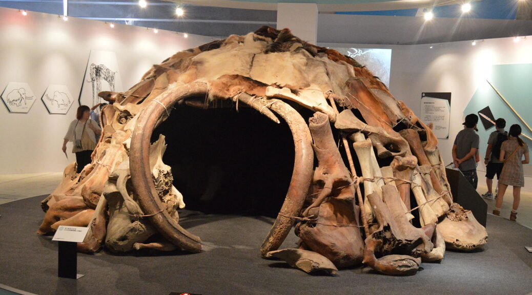 Check out this striking 25,000-year-old hut built out of mammoth bones