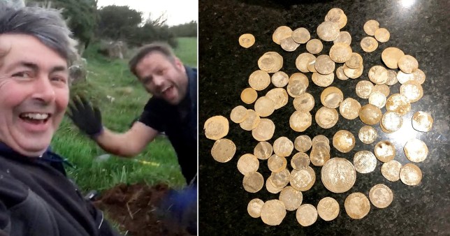 Metal detectorist finds £100,000 gold haul while looking for his mate’s wedding ring