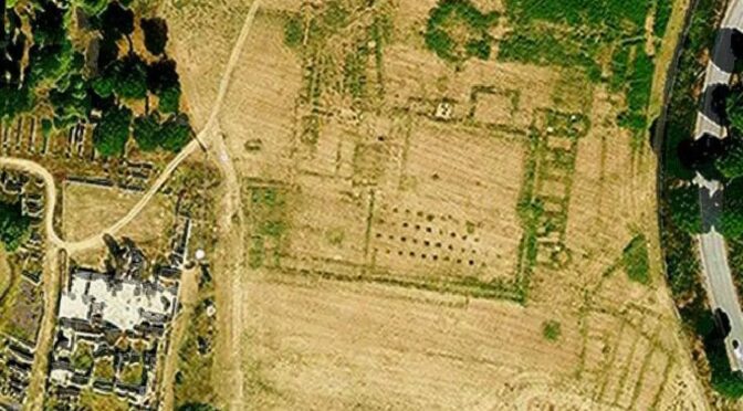 Buried Roman basilica at Ostia Antica spotted by Google Earth