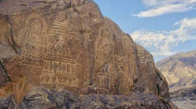 Chinese built a dam to submerge engraved heritage rocks of Buddhism in Gilgit Baltistan