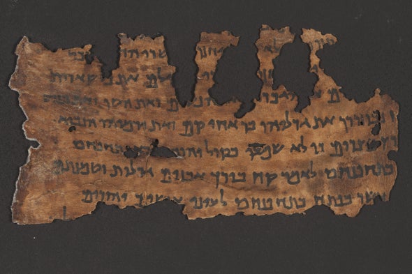 The Dead Sea Scrolls contain genetic clues to their origins