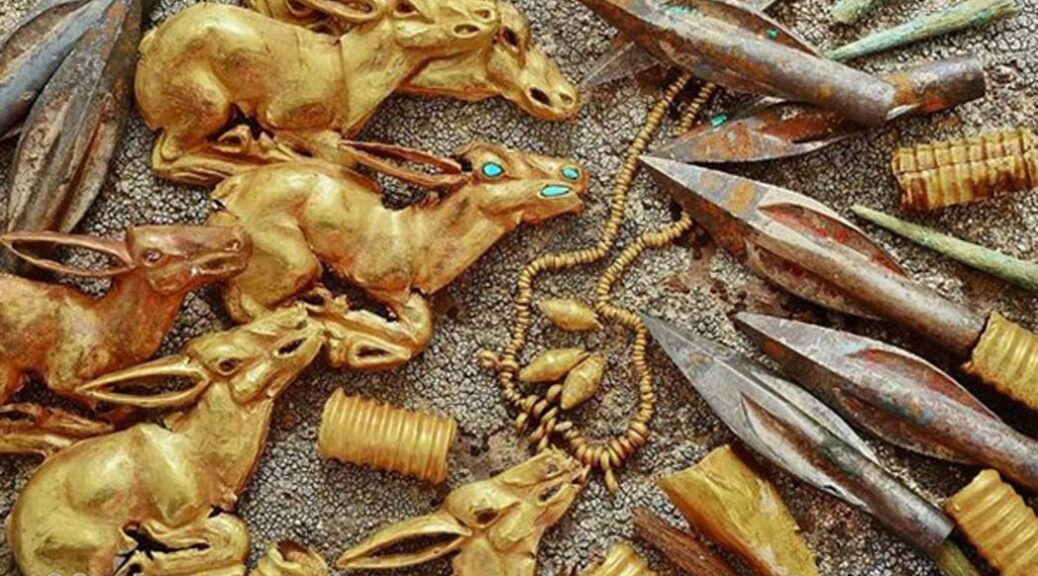 Thousands of Gold and Precious Metal Items Found in Saka Burial Mound