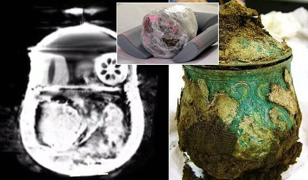 Scans of Viking pot reveal hidden brooches, gold ingots, and beads