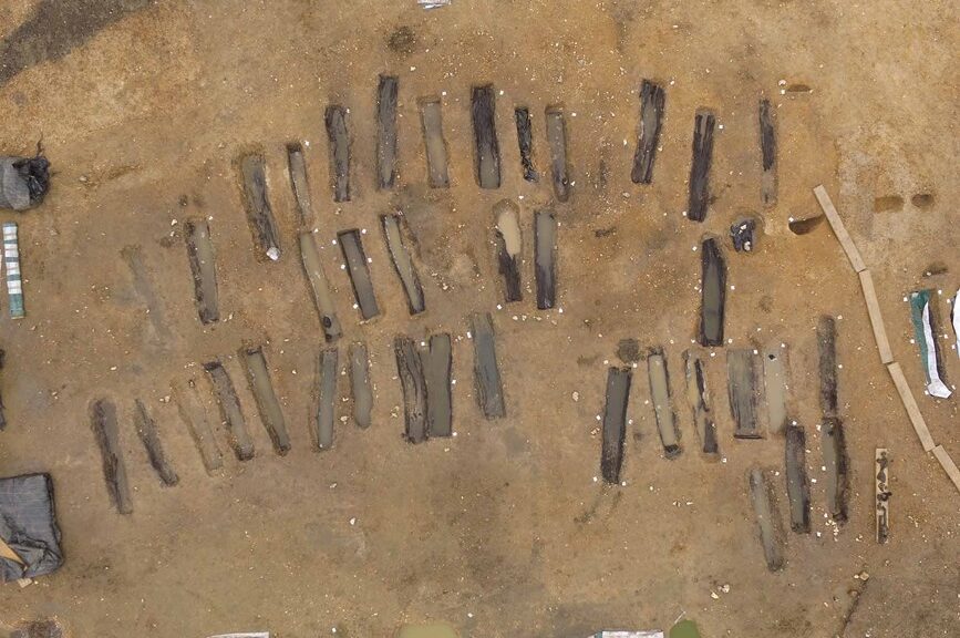 81 'rare' Anglo-Saxon coffins found in England at Great Ryburgh village