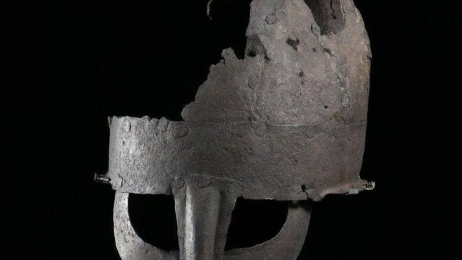 Yarm Viking helmet 'first' to be unearthed in Britain