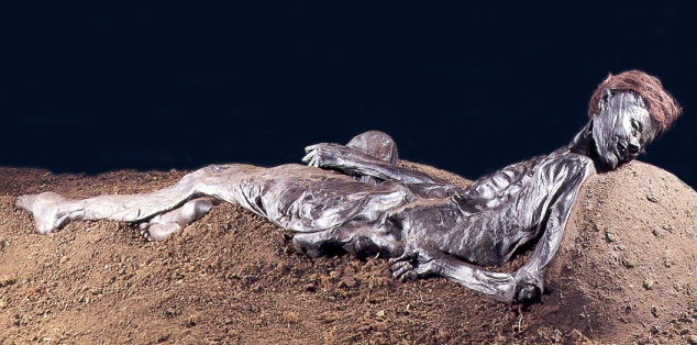 Archaeologist Discovered Grauballe man, a preserved bog body from the 3rd century B.C