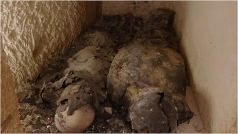 Cleopatra's final resting place: Mummies of two high-status Egyptians discovered.