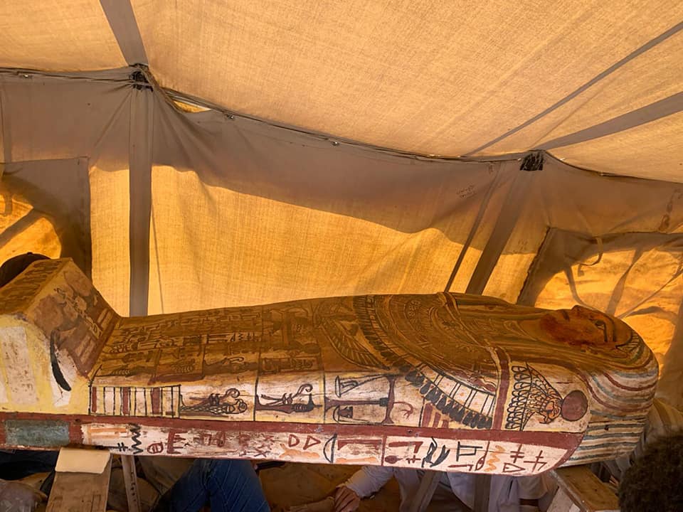14 Fully Intact and Sealed Coffins Discovered after 2,500 Years in Egypt’s Saqqara