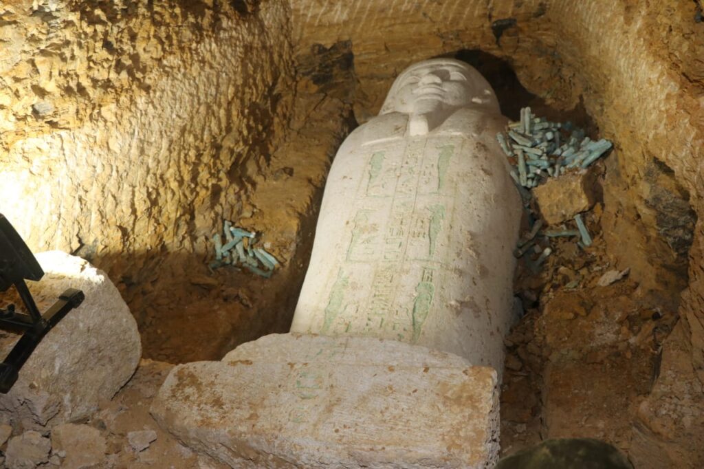 Sarcophagus of 26th-Dynasty Priest Found in Upper Egypt