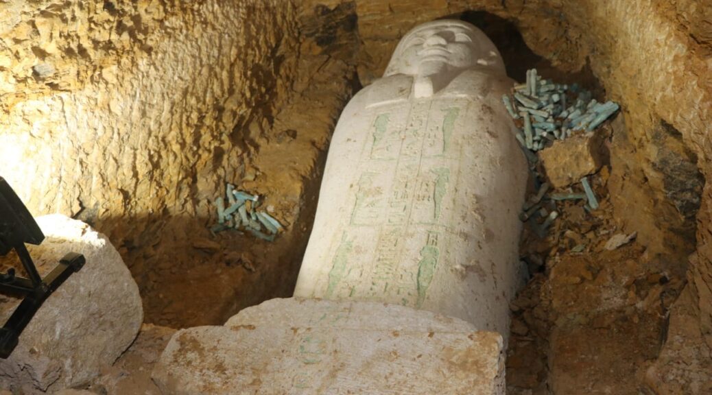 Sarcophagus of 26th-Dynasty Priest Found in Upper Egypt