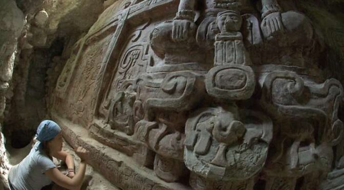 Extraordinary Carving Discovered Inside Ancient Maya Pyramid