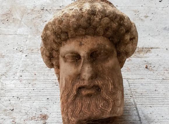 Sculpture of Greek God Hermes Found in Athens