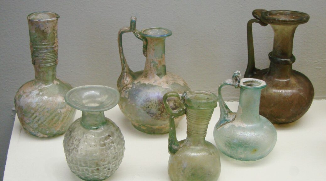 Intact Roman Glass Vase Discovered in France