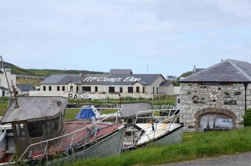 A photo of McCuaig's Bar on Rathlin Island in Northern Ireland. Ancient bones were unearthed on the property in 2006.