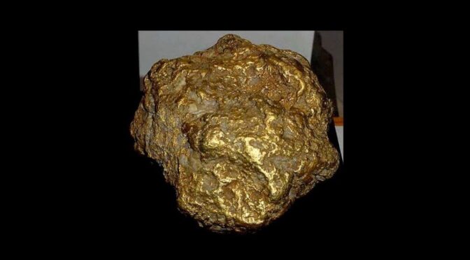 The largest gold nugget ever found is named the Alaska Centennial Nugget