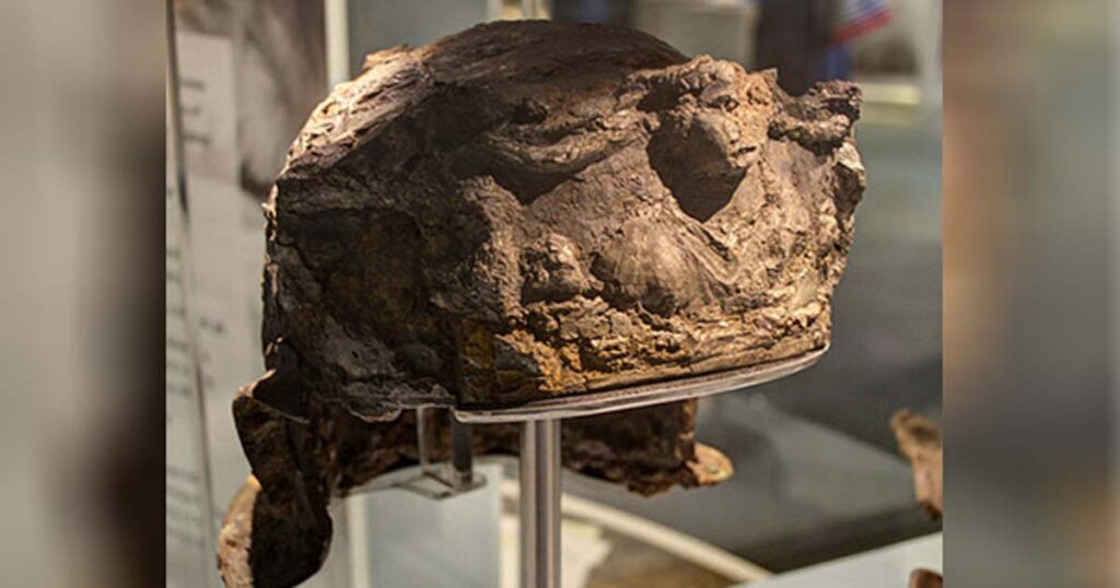The 2,000-year-old Hallaton helmet is the only Roman helmet ever Found in Britain
