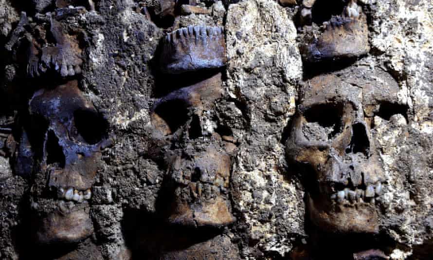 Aztec skull tower: Archaeologists unearth new sections in Mexico City