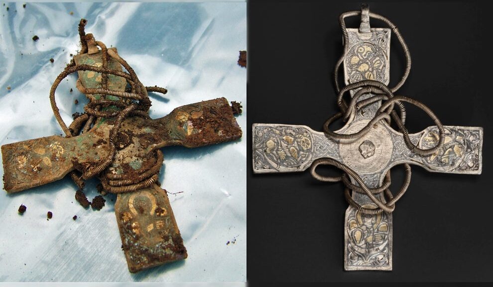 1,000-year-old cross buried in Scottish field thought to have belonged to the king