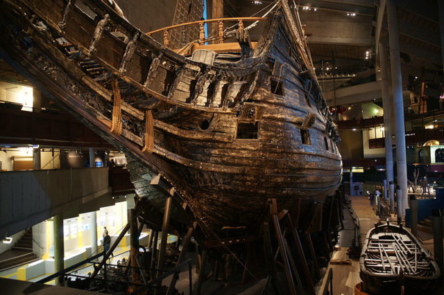 Vasa’s port bow.