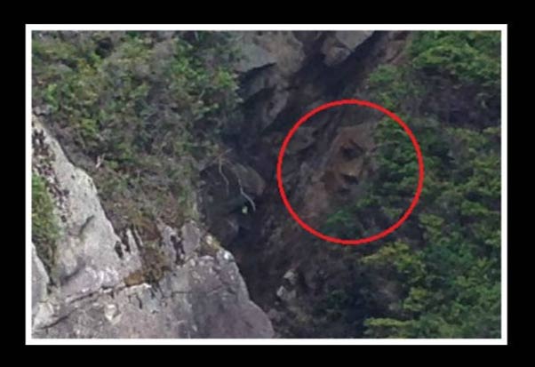 Man-Made or Natural? Mysterious, Giant Face Discovered on Cliff in Canada
