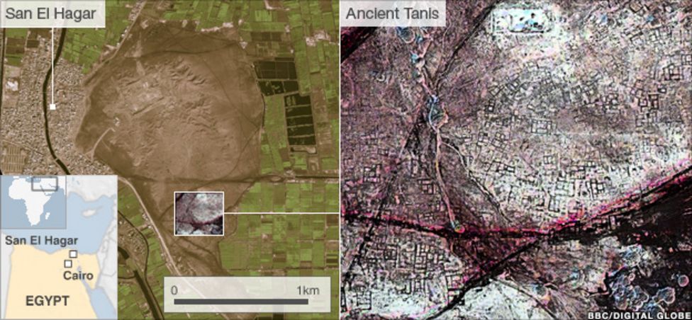 Egyptian pyramids found by infra-red satellite images