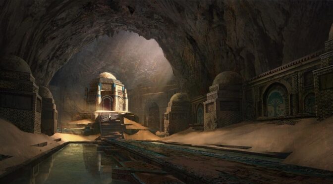 The secret cave lies hidden below the enormous ‘Moon Pyramid’