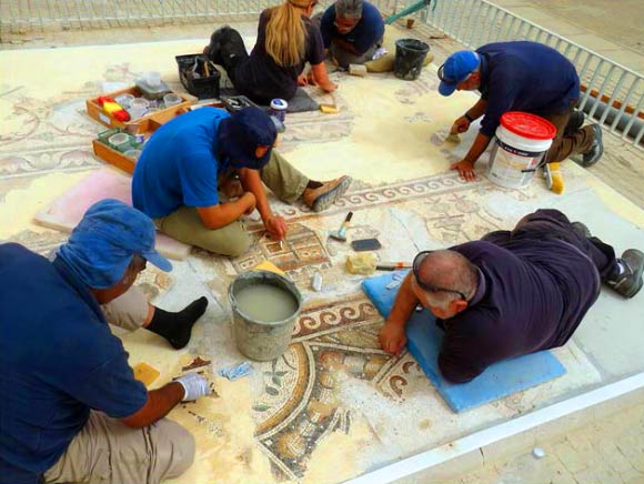 Byzantine-Period Mosaic Map of Ancient Egyptian City Uncovered in Israel