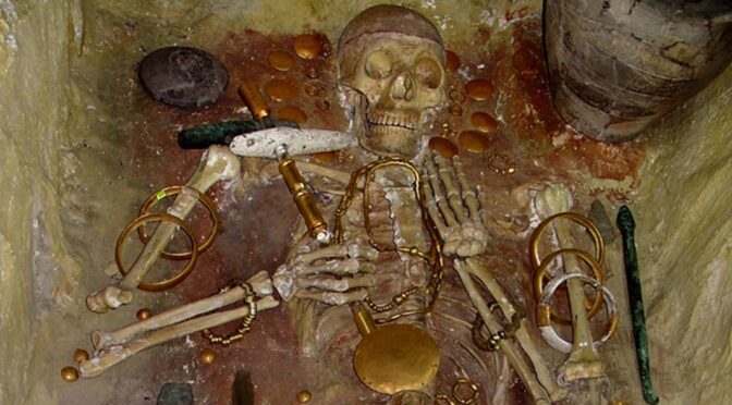 The Varna Man, who lived around the 5th Millennium BC, is the wealthiest burial at that time